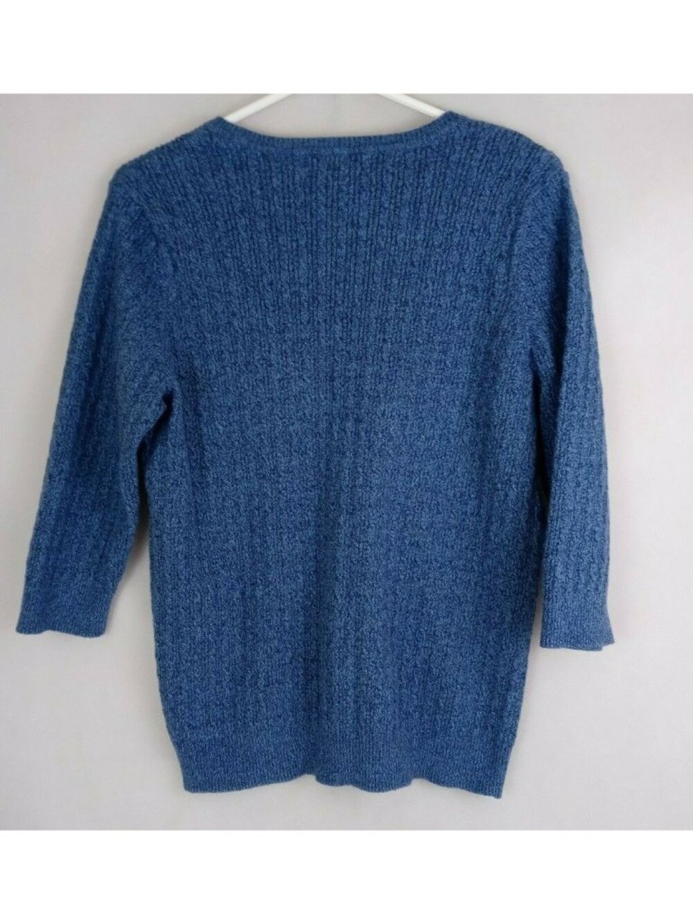 Karen Scott Women's Blue V-Neck Sweater Size XL